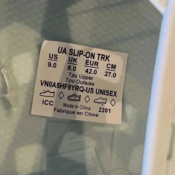 Vans Slip-On Trek Water baby blue water boyz shoes size 9 NEW - Picture 8 of 9